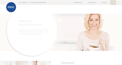 Desktop Screenshot of medicaldietcenter.be